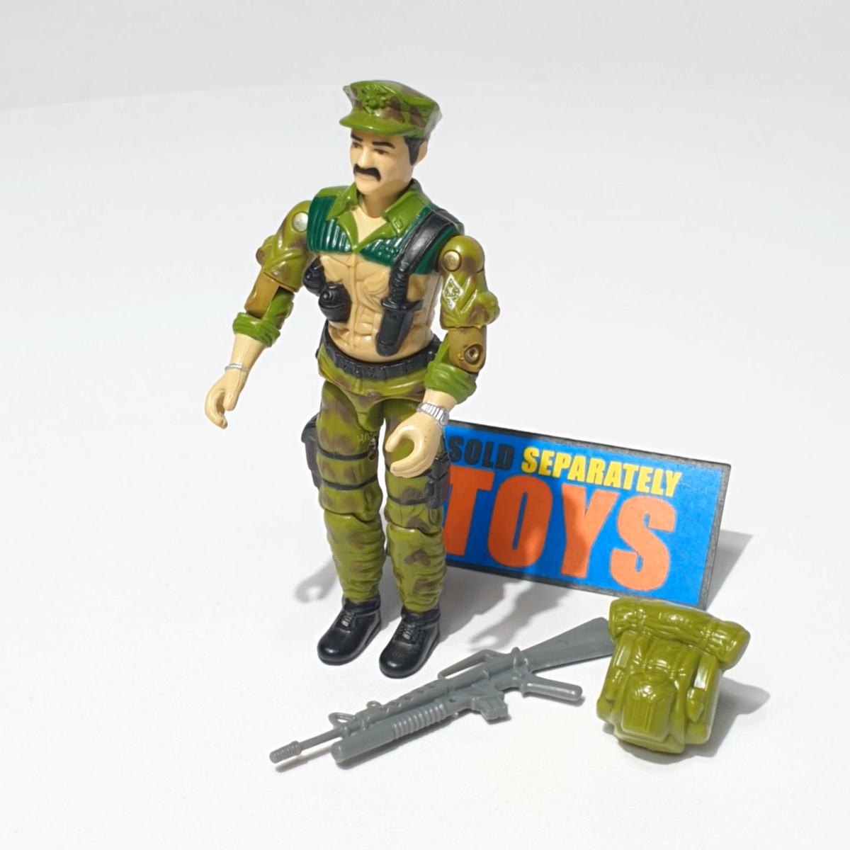 Vtg GI Joe LEATHERNECK v1 figure F original 1986 Marine COMPLETE