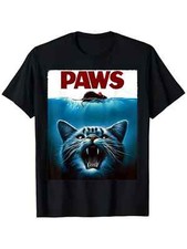 Paws Cat and Mouse Parody Funny Cat T-Shirt, Suitable for Mens  Womens Outdoor