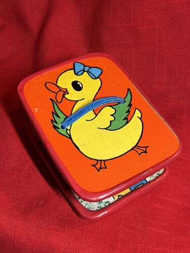 Accordion Vintage Kids Music Maker Toy Red Duck Paper Works Rare Party Favor - Picture 5 of 6