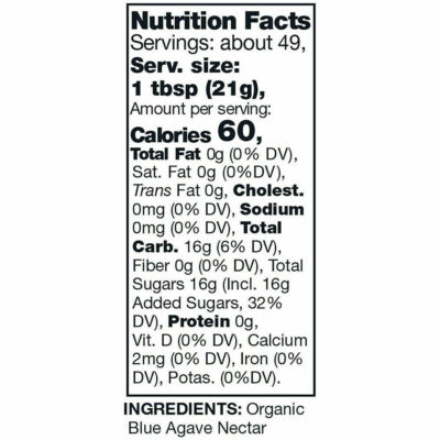 Kirkland Signature Agave Syrup Organic Blue Sweetener Nectar: 2 Pack (36 oz  ea.) | eBay