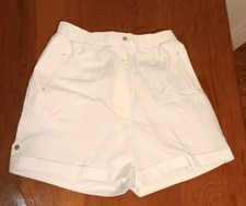 Vintage 1970s Spalding Tennis Shorts For Women Sz 12 Track Basketball White Gym