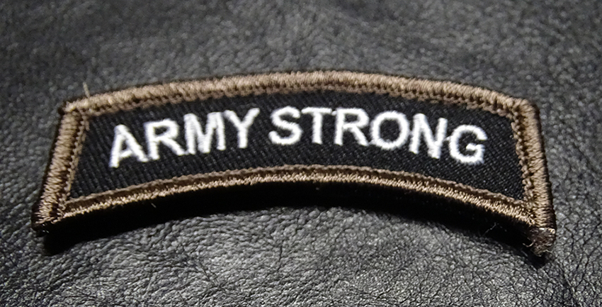 Army Strong Rocker Tab Tactical Hook Patch (AM4) | eBay