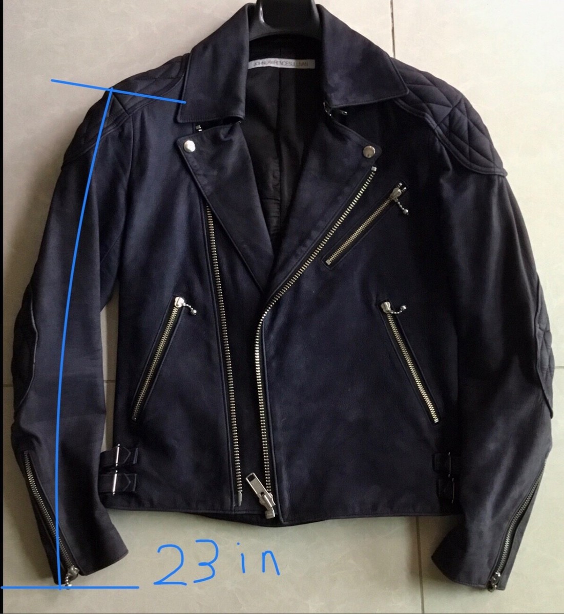ジャケット・アウター john lawrence sullivan leather jacket $3000 Japan JOHN LAWRENCE SULLIVAN Suede Biker Leather