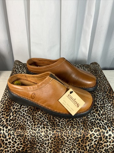 CADOS LEATHER MULES HAND SEWN EURO COMFORT MADE IN PORTUGAL SIZE 7M - Picture 2 of 7