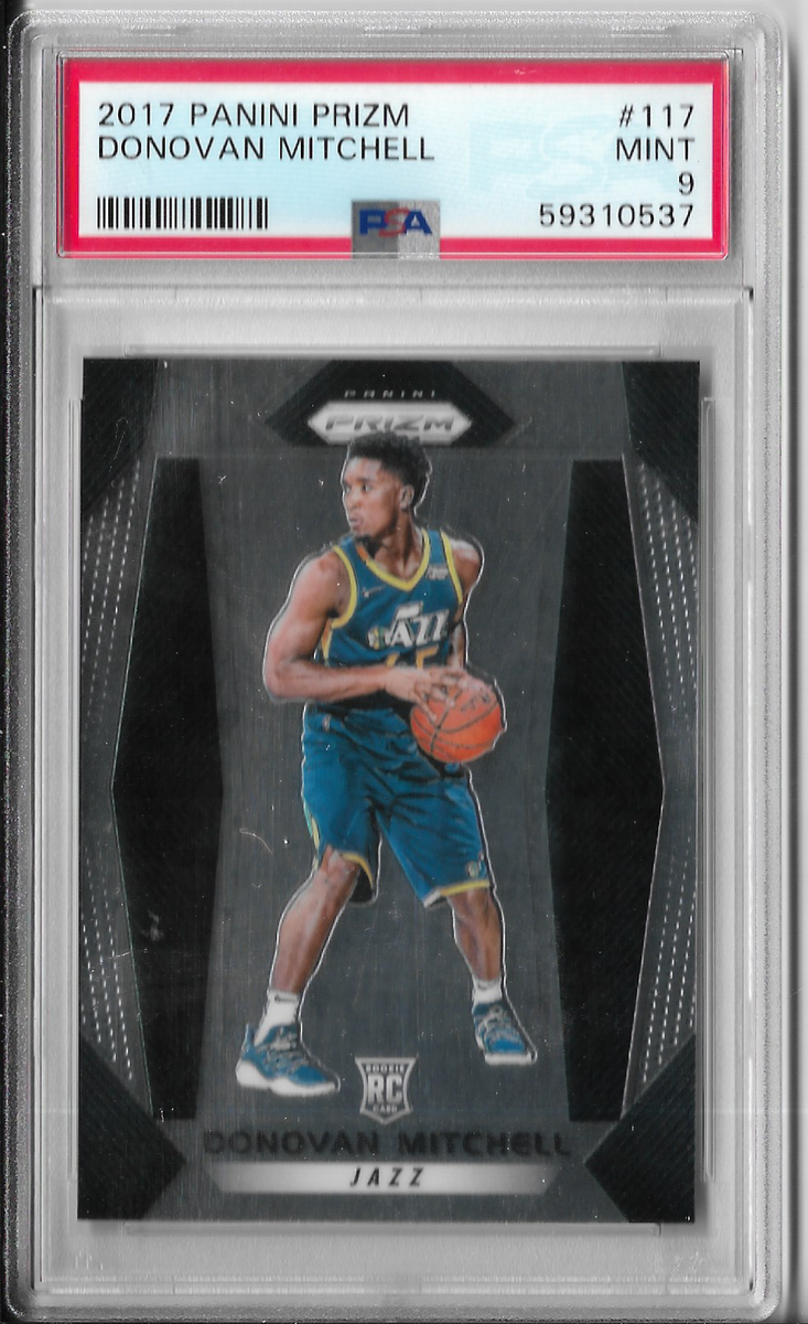 PSA 9 2017 Panini Prizm DONOVAN MITCHELL RC Rookie #117!! | eBay