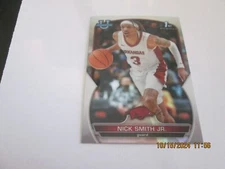 NICK SMITH JR. 2022-23 BOWMAN CHROME UNIVERSITY 1ST BOWMAN REFRACTOR CARD #1