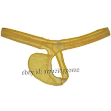 Men See-through Mesh Thongs Bikini Underwear Sex Posing Jockstrap Hipster T-back