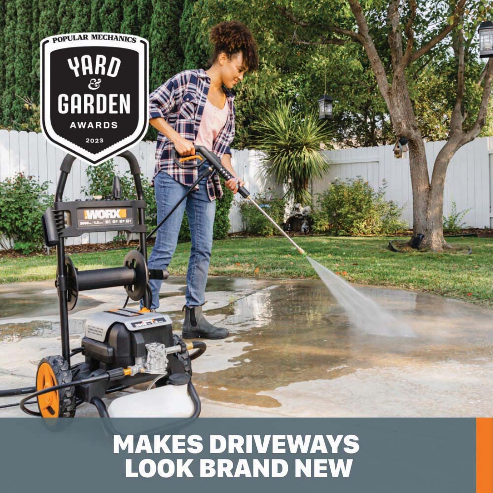 WG607 WORX 13 Amp Brushless 2000 PSI Electric Pressure Washer (1.2 GPM