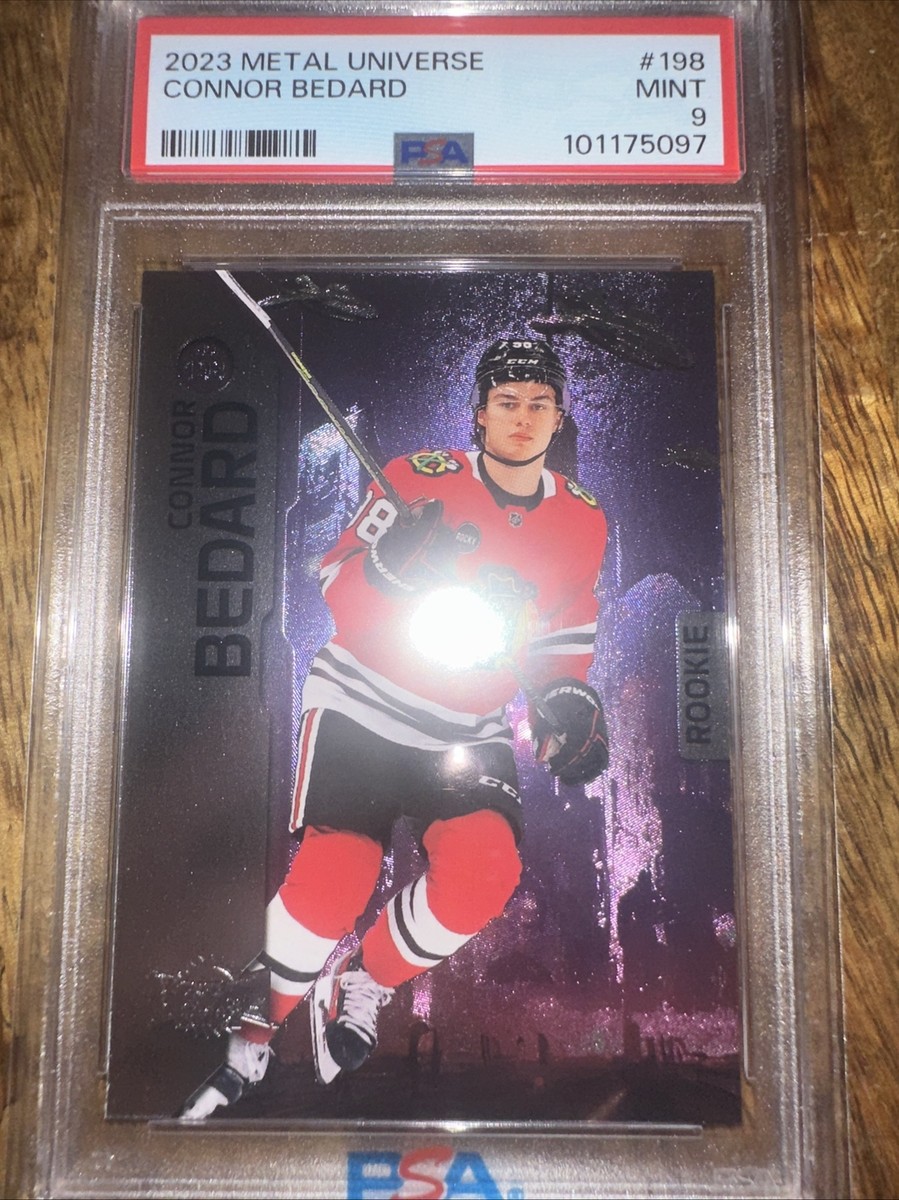 CONNOR BEDARD - 2023-24 Skybox Metal Universe - Rookies #198 PSA 9