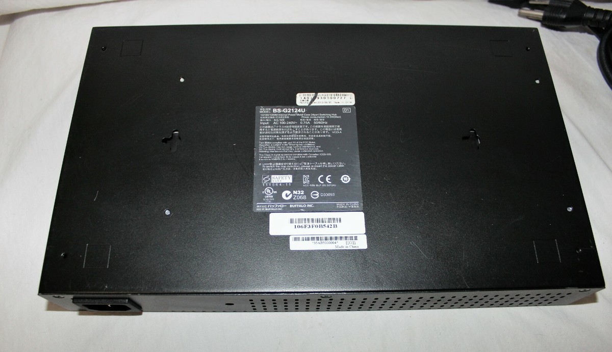 Buffalo Giga Switching Hub BS-G2124U tested pull from working