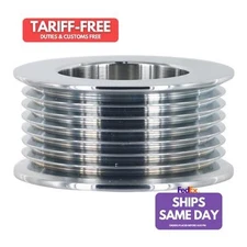 Powermaster 204, Alt. Pulley 6-Groove 2.44In Od High Performance & Racing Parts