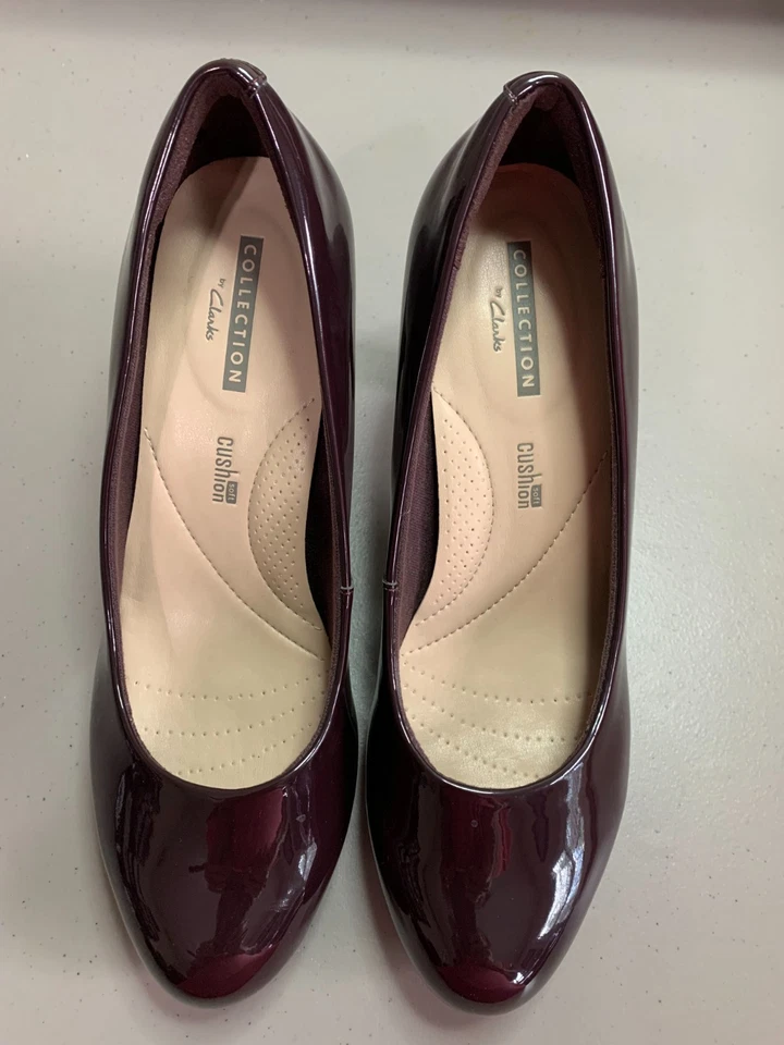 Женские туфли на высоком каблуке Clarks Adriel Viola Pump Aubergine Patent размер 5,5 - Изображение 4 из 4