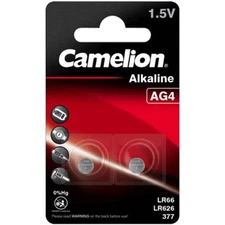 2 Camelion Ag4 Lr626 Alkali-Batterien Lr66 377 G4 1.5V 2Bl 18Mah Neuf