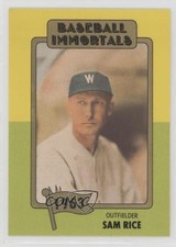 1980-84 SSPC Baseball Immortals 1st Printing Sam Rice #93 HOF 2k3