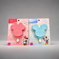 Disney Ice Pop Mold Popsicle, Mickey Minnie Mouse Pink Blue Set
