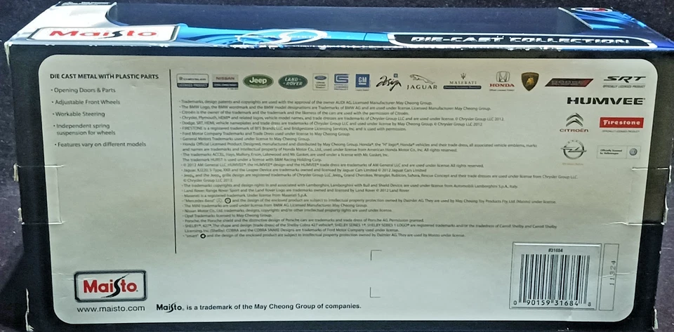 Chevrolet Camaro RS/SS 396 1967 turquesa edición especial 1:18 nuevo en caja - 2012 Foto 4 de 4