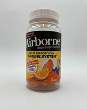 Airborne Immune Support Supplement Vitamin C 750 mg 63 Gummies EXP 03/2027