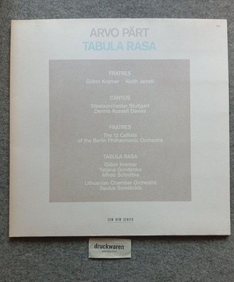 Tabula Rasa [LP/Vinyl]. ECM New Series, Pärt, Arvo: