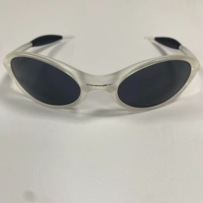 Vintage Oakley Straight Jacket Sunglasses Transparent Frame Black