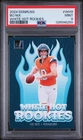 2024 Panini Donruss Bo Nix White Hot Rookies RC #WH9 Denver Broncos PSA 9