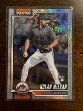 2026 Topps Series 1 CELEBRATION NOLAN MCLEAN RC 214 CONFETTI FOIL SP Mets Rookie