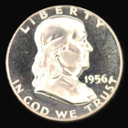1956 Franklin PROOF Half Dollar CHOICE BRILLIANT VERY NICE 90% Silver