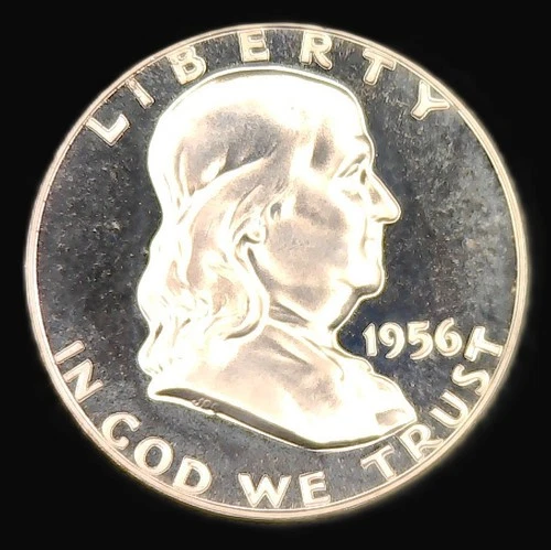 1956 Franklin PROOF Half Dollar CHOICE BRILLIANT VERY NICE 90% Silver
