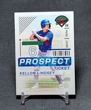 Kellon Lindsey Ticket Rookie 2024 Panini Prospect Edition Card #10 LA Dodgers