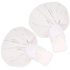 2pcs Herbal Massage Pouches Spa Compress Balls White