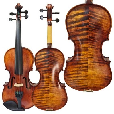 Flames maple Violin,  Song Master Violin 1/2, Half size Violin , Loud rich sound