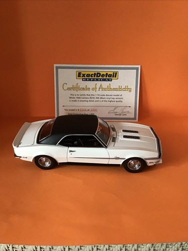 1/18 Scale EXACT DETAIL 1968 CAMARO RS SS 396 Black Vinyl Top - Picture 2 of 11