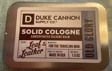 Duke Cannon Supply Co. Solid Cologne Old Glory Leaf And Leather
