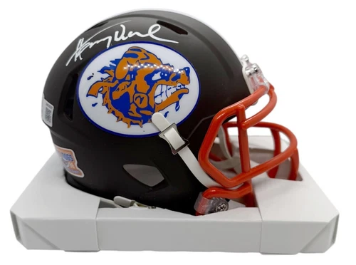 Henry Winkler "Coach Klein" Autographed Mud Dogs Mini Helmet BAS Authenticated