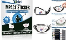 Golf Impact Tape - High-Resolution Righties- 110pcs Wood 6x5 Iron 8x10 