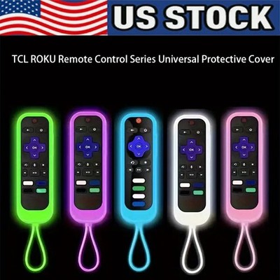 1Pc Silicone Protective Remote Control Cover For Roku TV Remote Holder Glow Case