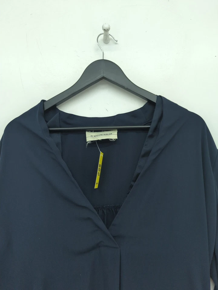 Malene Birger A-Line Midi Dress in Blue - Image 3 of 4