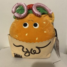 KIDROBOT Yummy World Burger 13" Plush W/Patty,Cheese,Lettuce & Tomato NWT