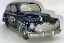 RARE FRICTION 1948 Ford POLICE 100 Sedan Promo MASTER-CASTER 1/25 Black VG-FN