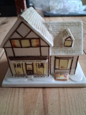 Coalport Cottages ''The Provision Shop'' Fine Bone China Cottage Made in England