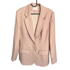 Pendleton 100 Virgin Wool Beige Pant Suit Set Jacket Pants Skirt Women s Sz 10