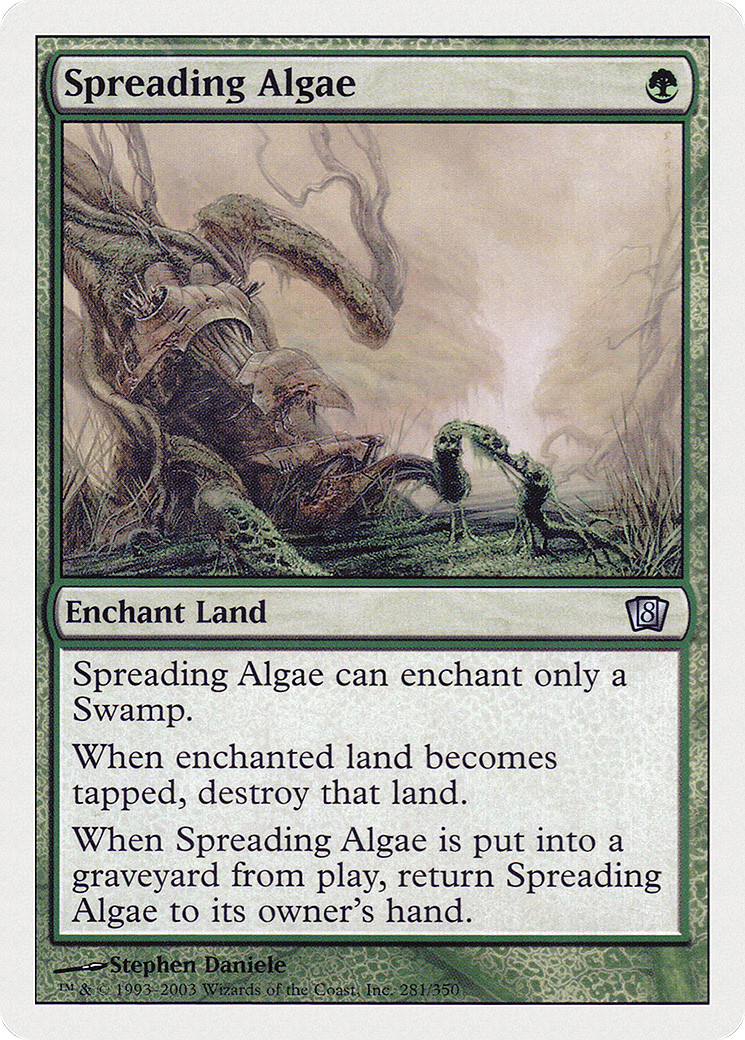 Spreading Algae #281 (MP) 8th Edition 8ED Magic MTG