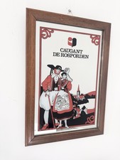 Vintage Brewery Mirror French Brittany Caugant De Rosporden Collectibles Pub Bar