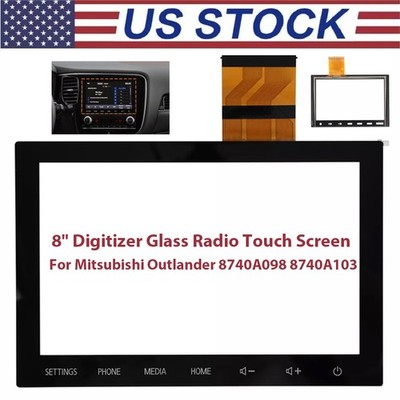 For Mitsubishi Outlander 8'' Glass Radio Touch Screen Digitizer 8740A098 8740A103