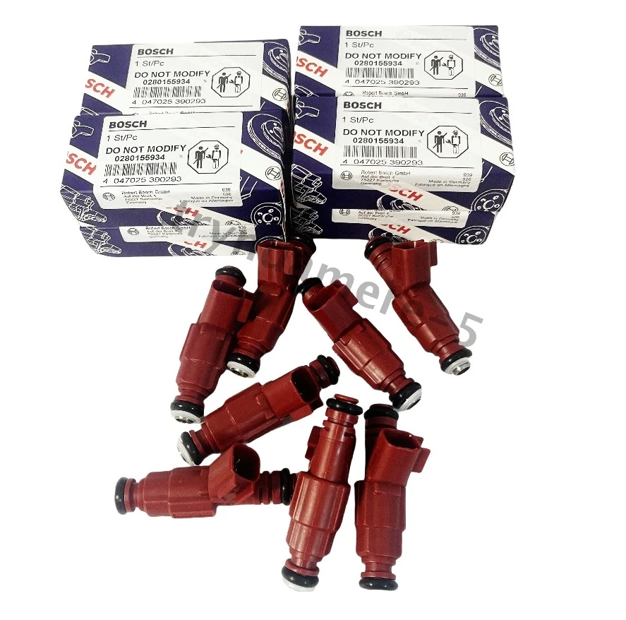 8Pcs NEW 0280155934 Bosch Fuel Injectors for 00-03 Dodge Ram 1500 2500 3500 5.9L Foto 2 de 4