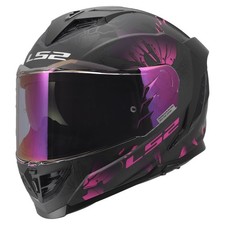LS2 Assault III Burst Full Face Helmet Matte Black/Purple L 818-1254