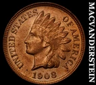 1908 Indian Head Cent - Red Choice Gem Brilliant Uncirculated++++  #G2721