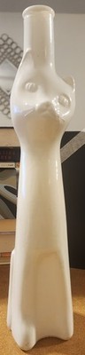 Cat Shaped Wine Bottle (Empty) White Riesling Decorative Bottle