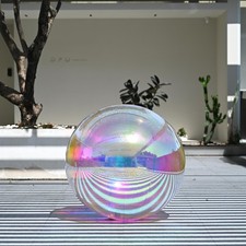 Yescom 39" Big Shinny Inflatable Mirror Ball Reusable Wedding Event Iridescent
