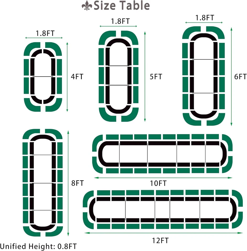 Galvanized Raised Garden Bed,Raised Garden Bed Kit-Oval Metal Flower Box, - Image 2 of 4