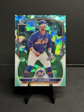 2023 Bowman Chrome Sapphire Jett Williams /99 Aqua #BCP-216 Brewers